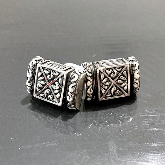 Angelino Antique Style Handmade Metal Cuff Links NWOT - Picture 2 of 4